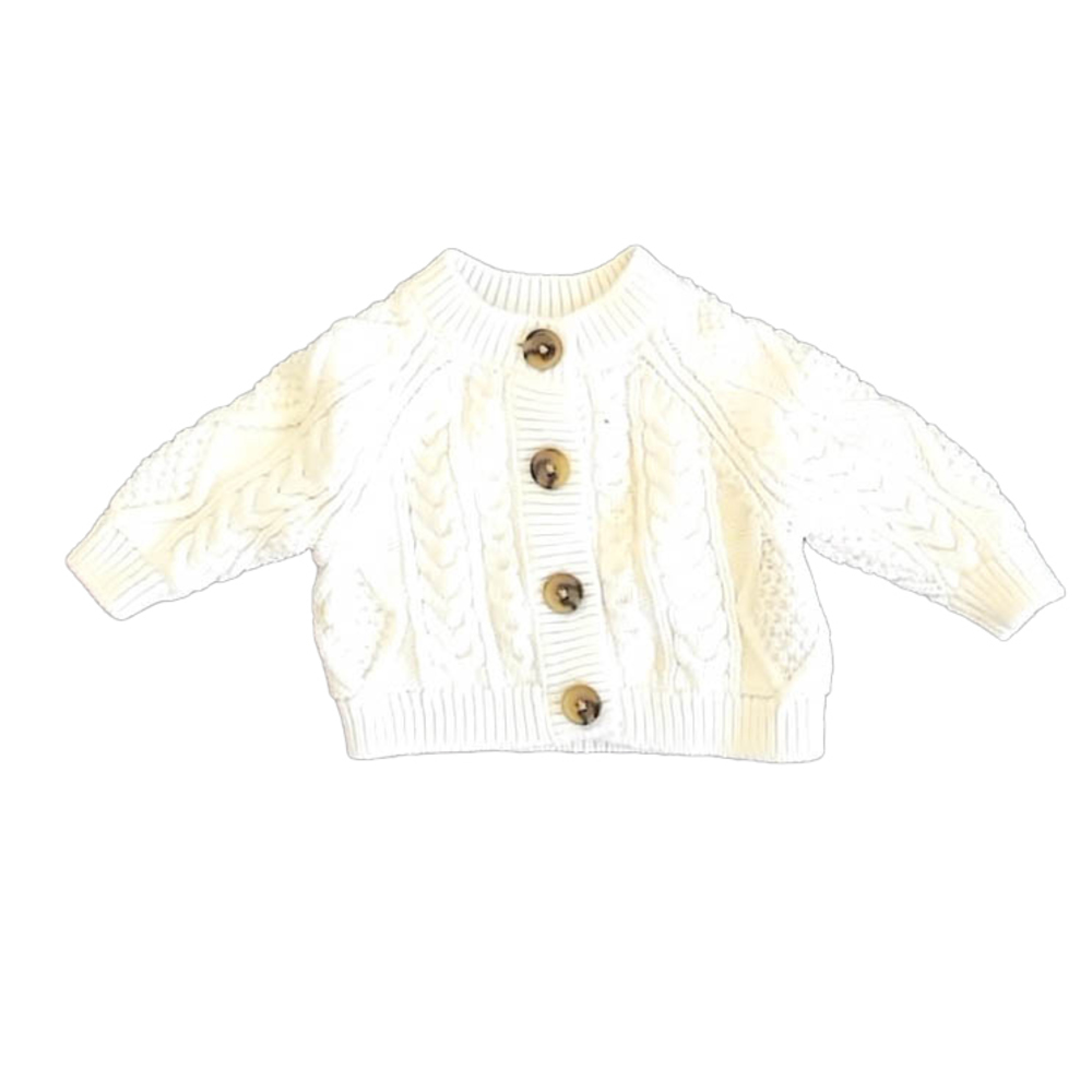 Amazon Girls Ivory Cardigan size: Newborn